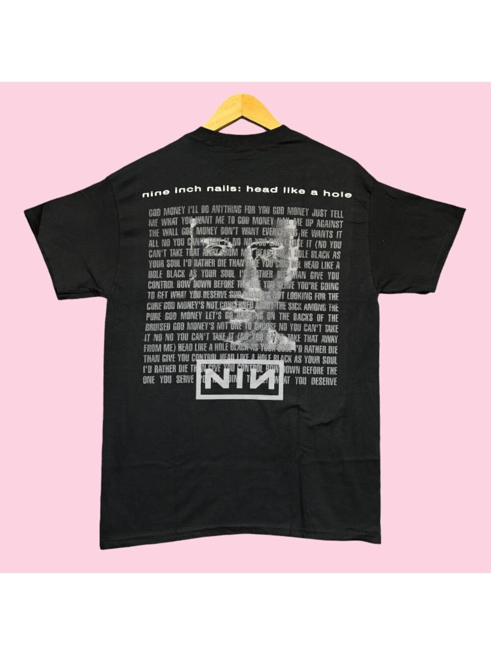 NIN Nine Inch Nails Head Like A Hole Pretty Hate Machine Rock Band Tee M